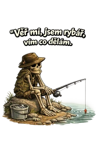 Rybář kostlivec - vím co dělám