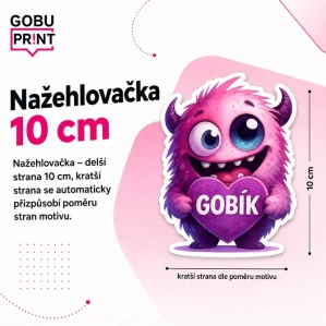2.Nažehlovací nápis na textil – vlastní text