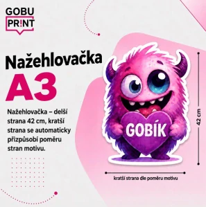 2.Nažehlovací nápis na textil – vlastní text