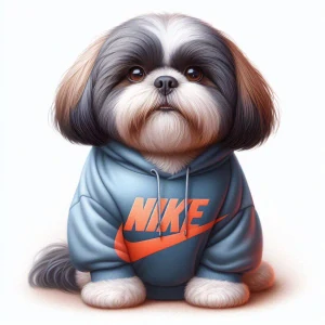 Shih-tzu v mikině