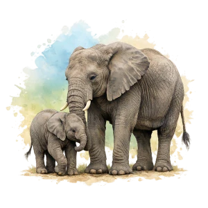 Sloni - slůně a slonice