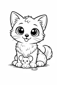 Kočka a myš - 2 motivy ke stažení