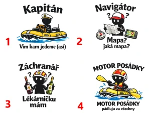 Vodáci a role v partě - 4 motivy
