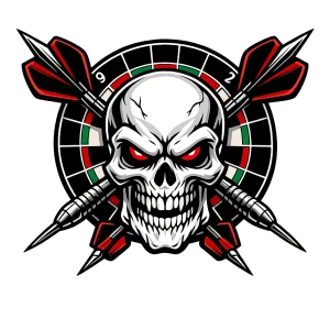 Smrtící Šipky Skull Dartboard
