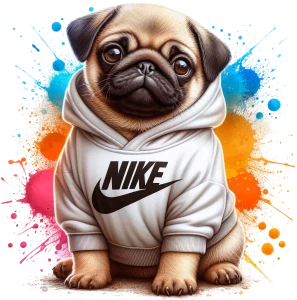 Mopsík nike