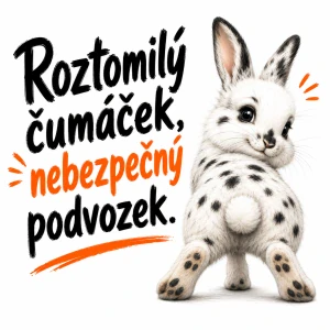 Roztomilý čumáček, nebezpečný podvozek.