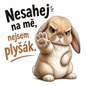 Králík - nešahej na mě