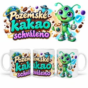 Keramický hrnek mimozemšťan