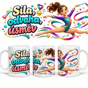 Keramický hrnek - Gymnastka
