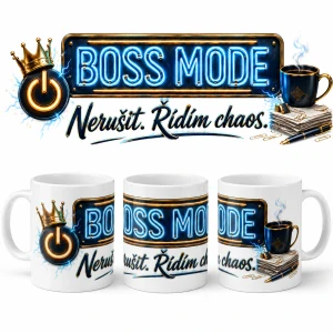 Hrnek pro šéfa a šéfku – Boss Mode