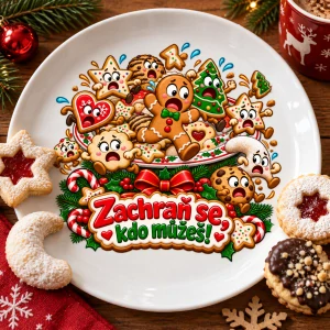 Vánoční talíř cukroví - zachraň se kdo můžeš