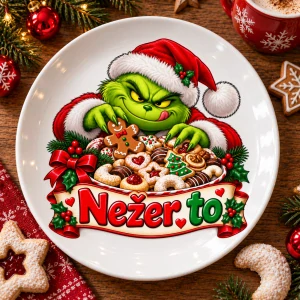 Vánoční talíř příšerka - nežer to