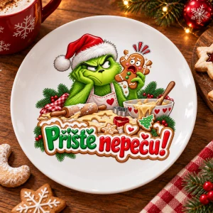 Vánoční talíř příšerka - příště nepeču
