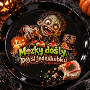 Halloweenský talíř – zombie
