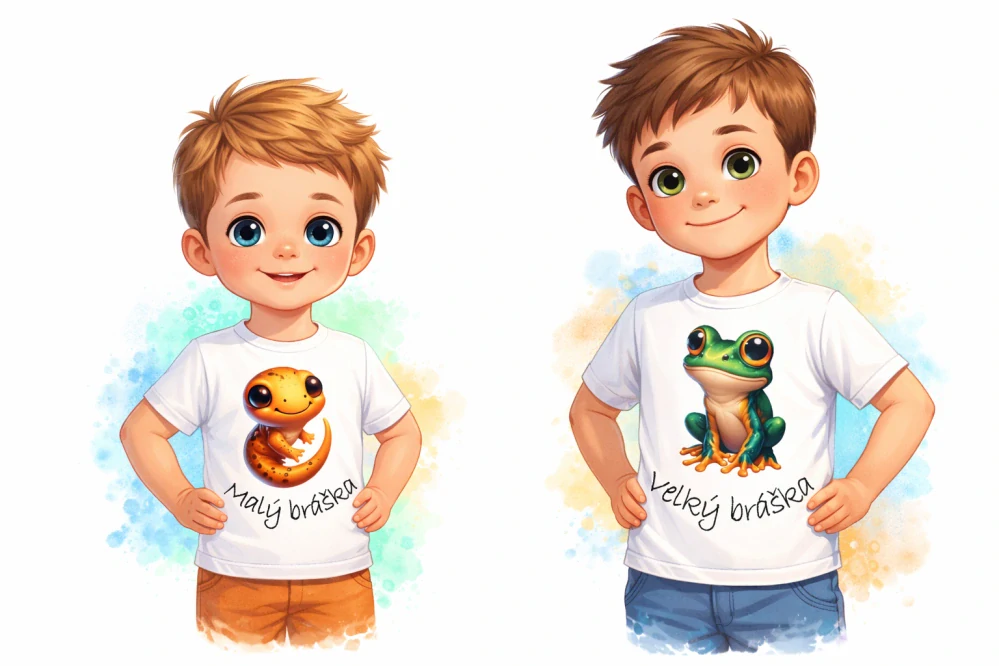 Malý a velký bráška - žába