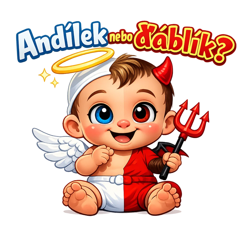 BODY S POTISKEM ANDÍLEK