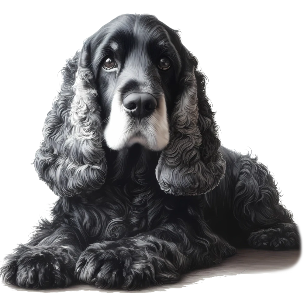 Anglický kokršpaněl černý - 4 motivy