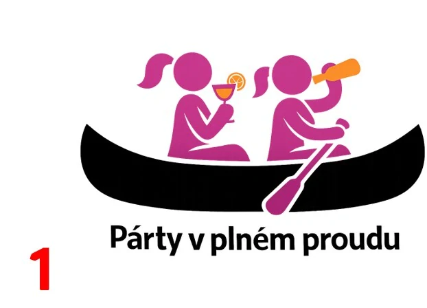 Párty v plném stylu - vodáci - 2 motivy