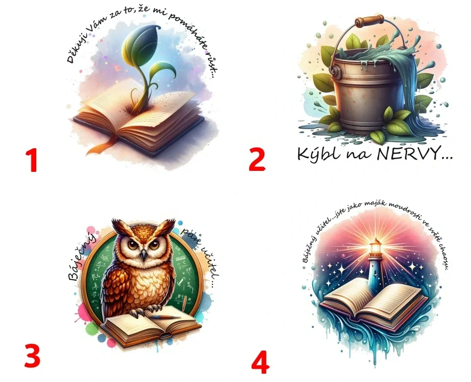 Hrnek pro učitelku / učitele    (8 motivů na výběr)