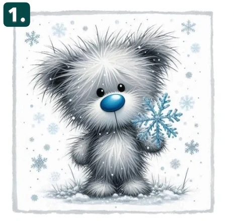 Zimní medvídci - 4 motivy