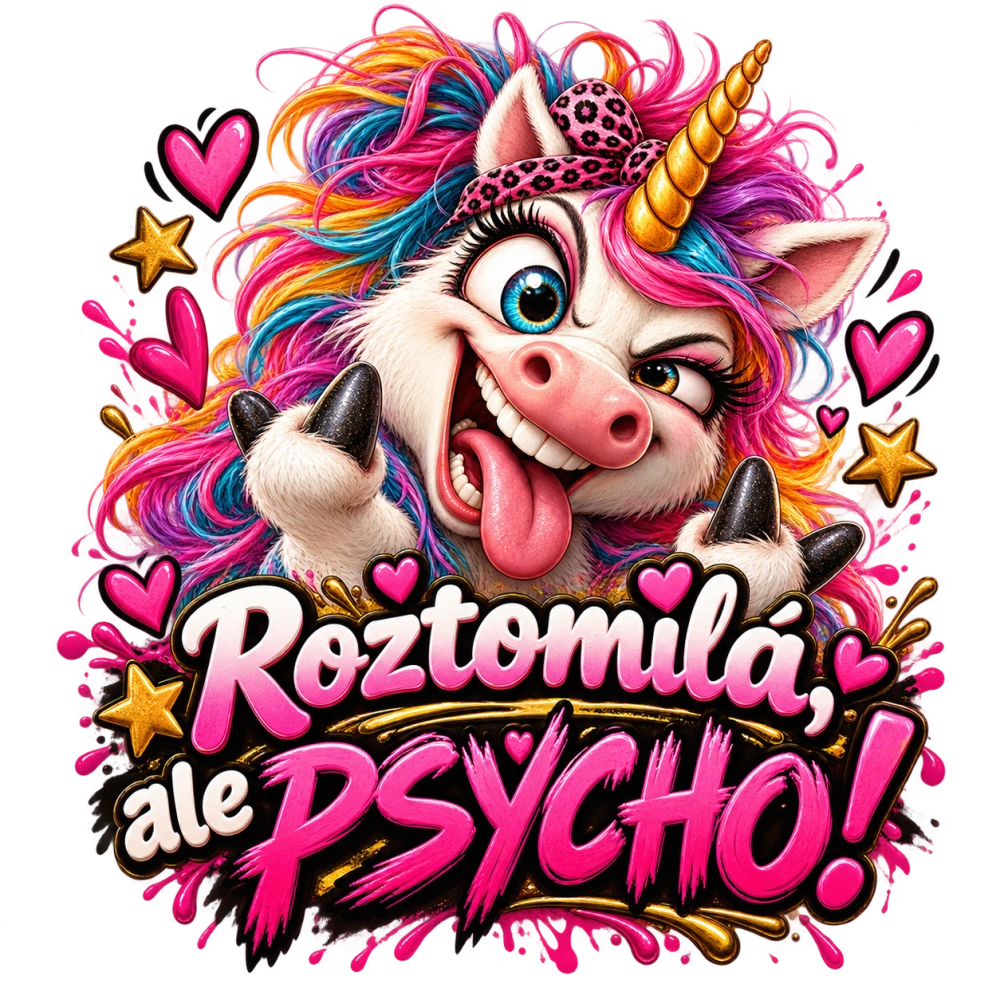Tričko unicorn psycho