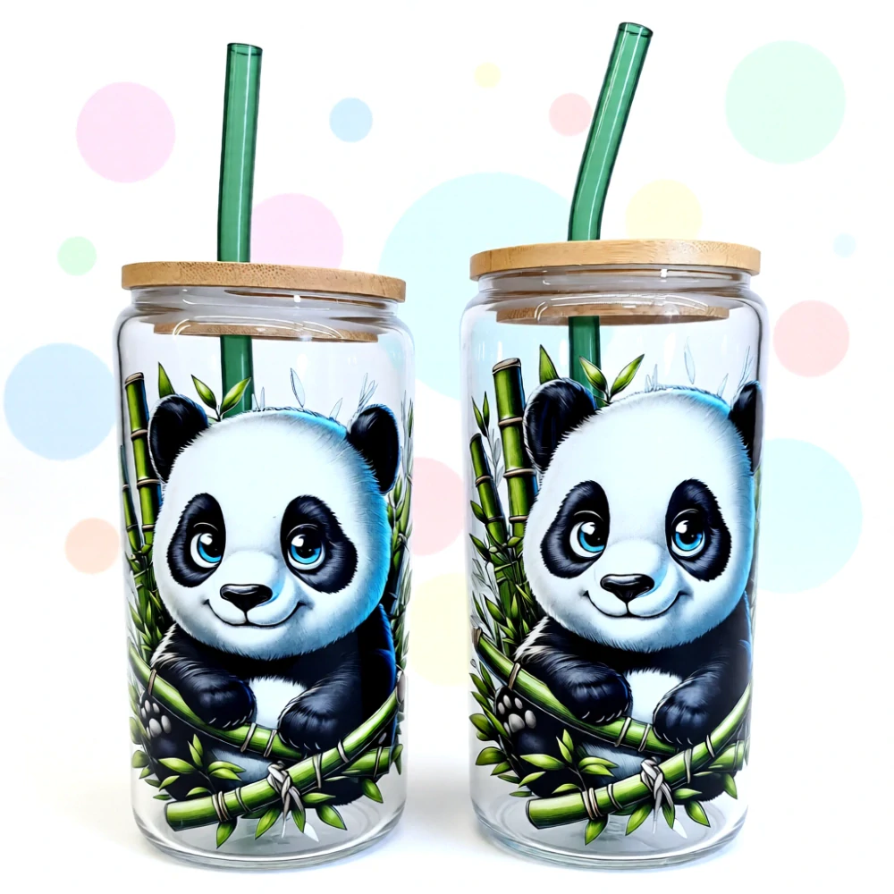 Sklenice s potiskem Panda