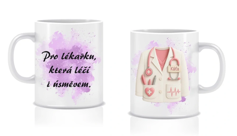 Hrnek pro doktorku s vlastním jménem