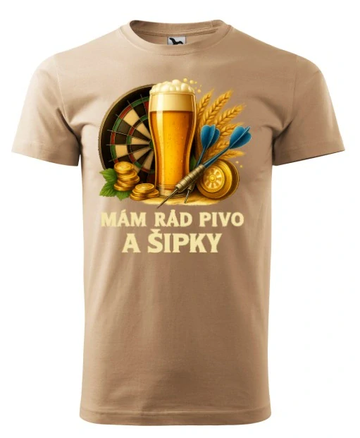 Tričko – šipky a pivo