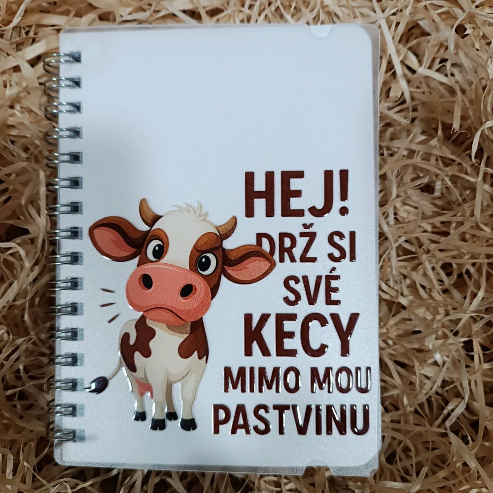 Poznámkový blok A6 - kráva