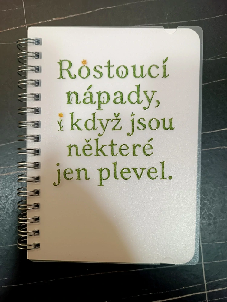 Poznámkový blok A6 - plevel