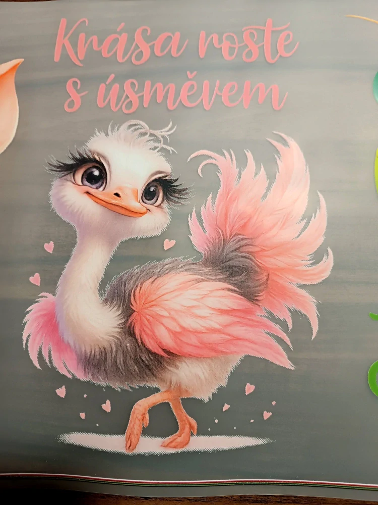 Pštros - krása roste s úsměvem