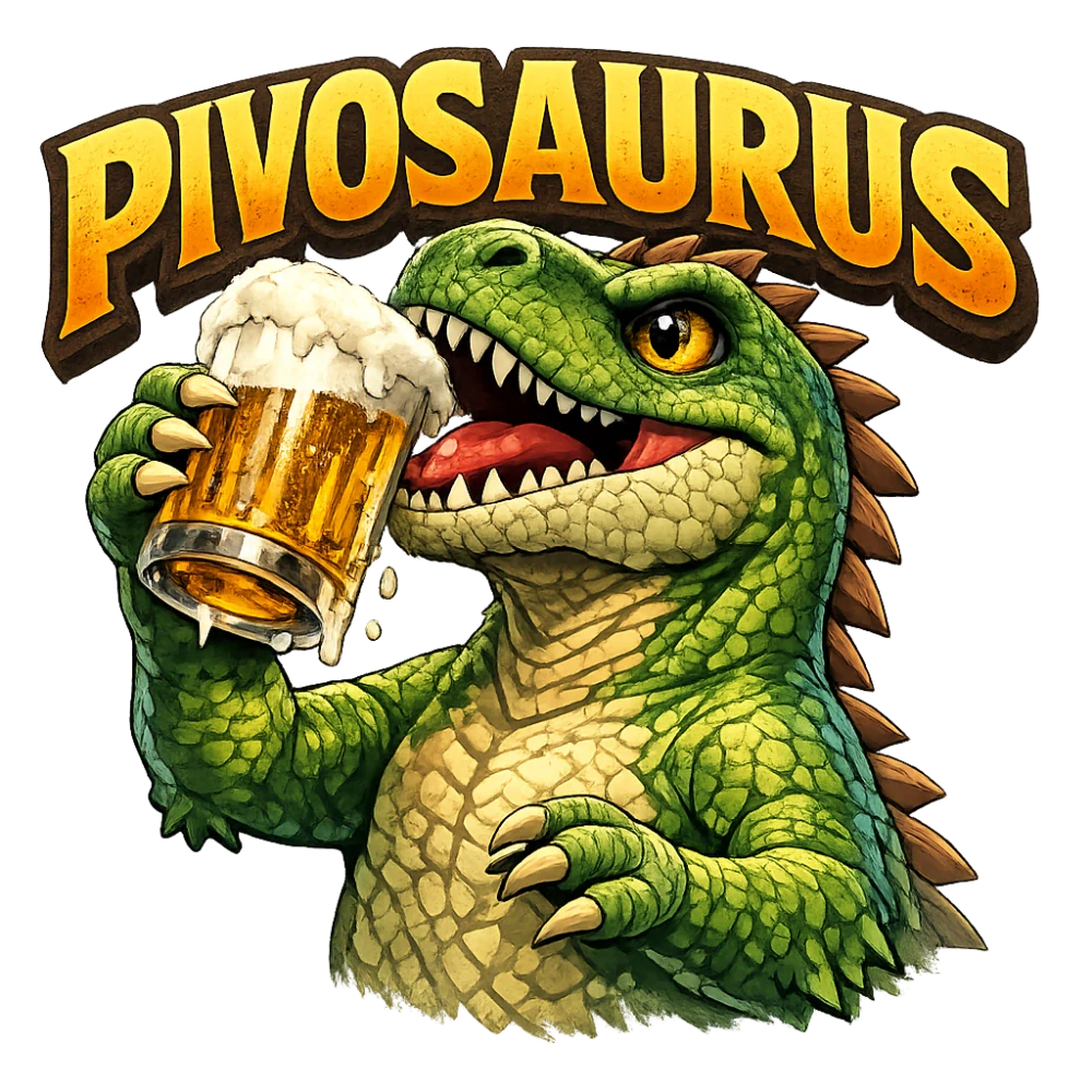 Pivní půllitr PIVOSaurus