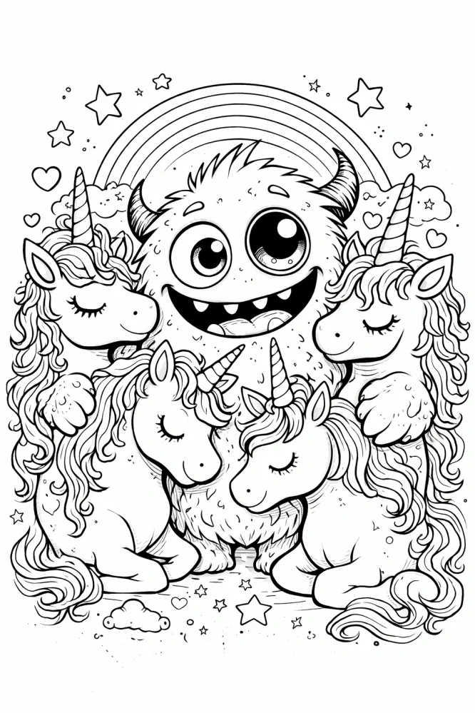 Jednorožci - 2 motivy ke stažení