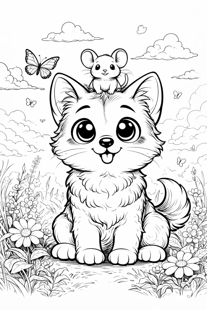 Kočka a myš - 2 motivy ke stažení