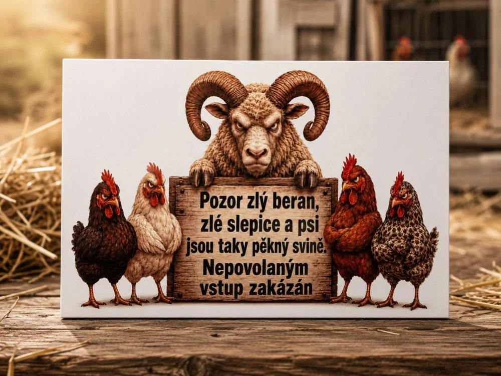 Hliníková cedulka s vlastním potiskem