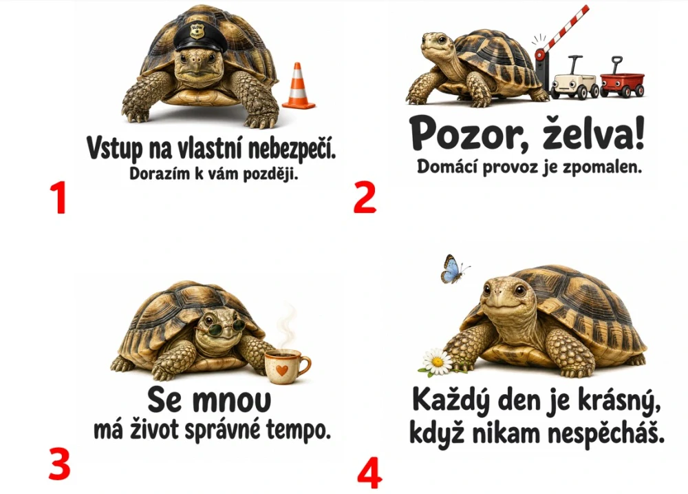 Tady bydlí želva - 4 motivy na výběr