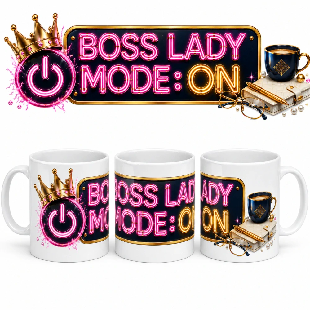 Vtipný hrnek pro šéfa a šéfku – Boss Mode