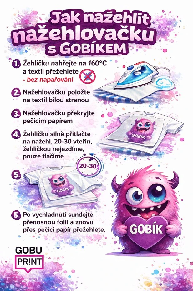 Nažehlovačka s vlastním motivem 