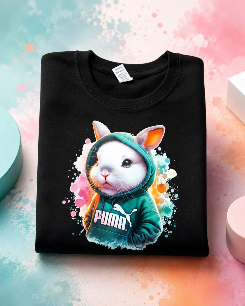 Králík v mikině