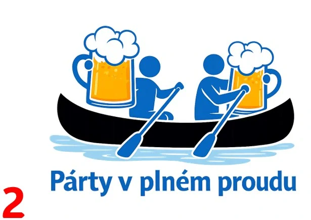 Párty v plném stylu - vodáci - 2 motivy