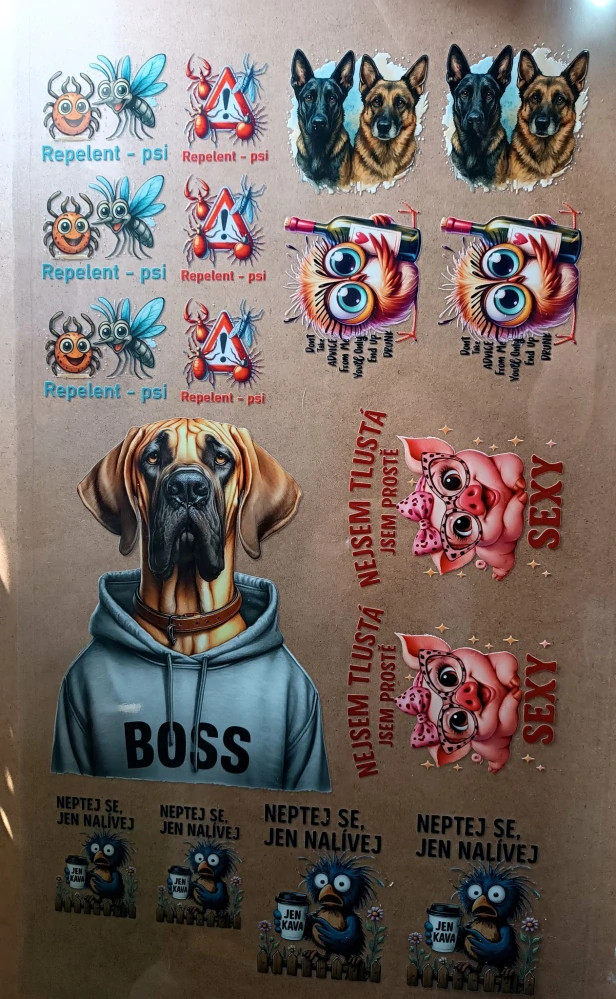 Samolepka UV DTF metráž