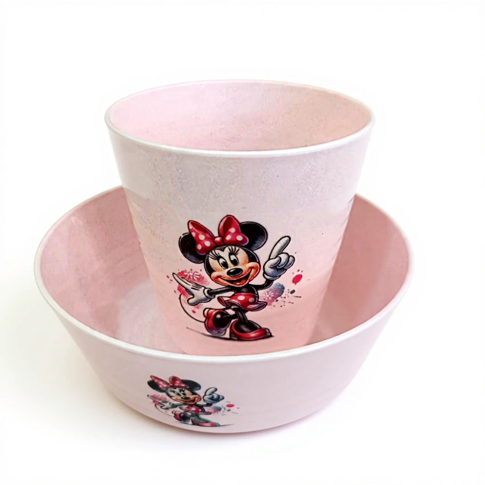 Dětský plastový kelímek 230 ml a miska Mickey