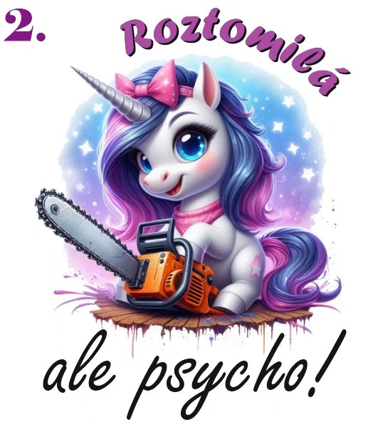 Tričko unicorn psycho