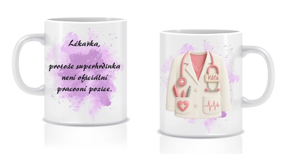 Hrnek pro doktorku s vlastním jménem