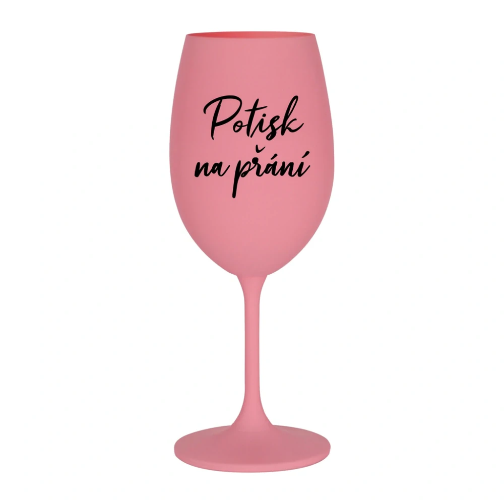 2.Barevné skleničky na víno 450ml s vlastním potiskem