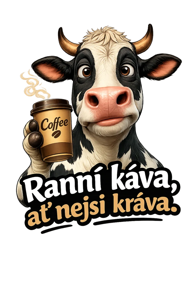 Termohrnek Ranní káva, ať nejsi kráva