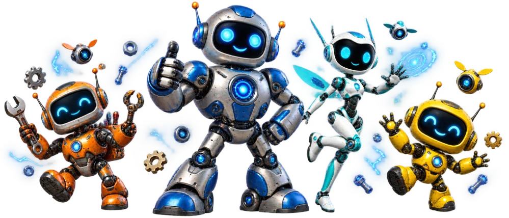 Keramický hrnek - roboti