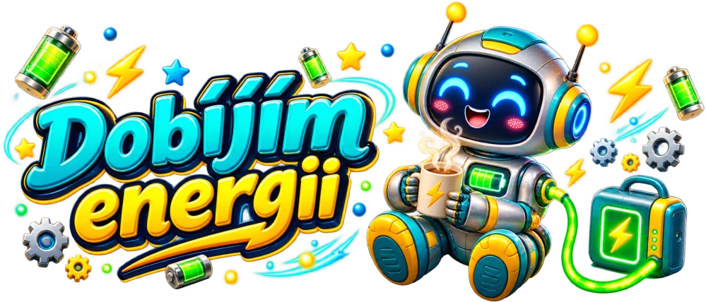 Keramický hrnek - robot a energie
