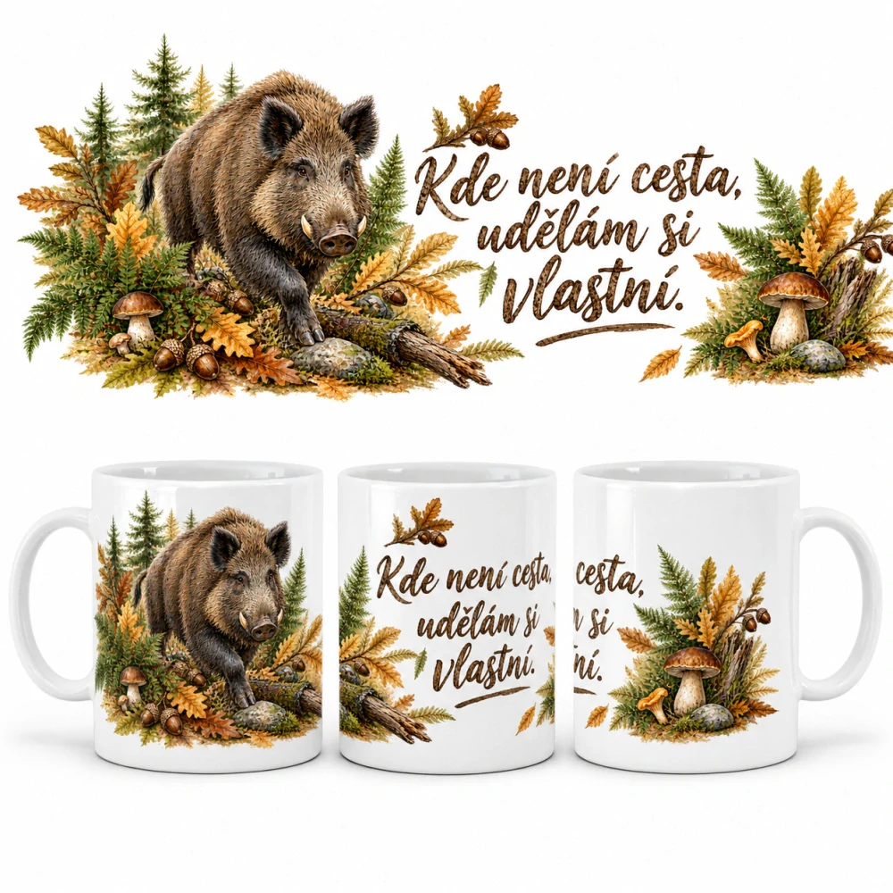 Šepot lesa – hrnky s lesními zvířaty (10 motivů na výběr)