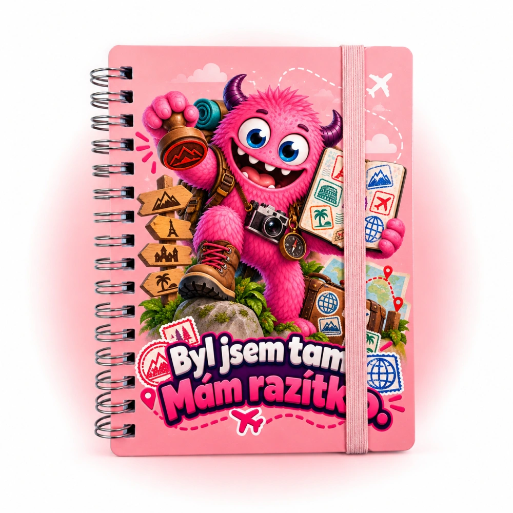 Gobíkův sešitek na razítka z výletů A6 | 6 motivů